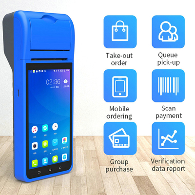 Android 8.1 PDA POS-Terminal Mobiler Mini-Handheld mit 58-mm-Drucker