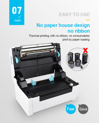 4inch Etikettendrucker 4 x 6 printhing Thermal-Drucker ZJ-9200 Verschiffenaufkleber