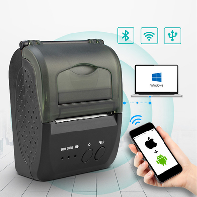 Bewegliches Karten-Empfangs-Barcode-Drucken Mini Bluetooth Thermal Printers 58mm